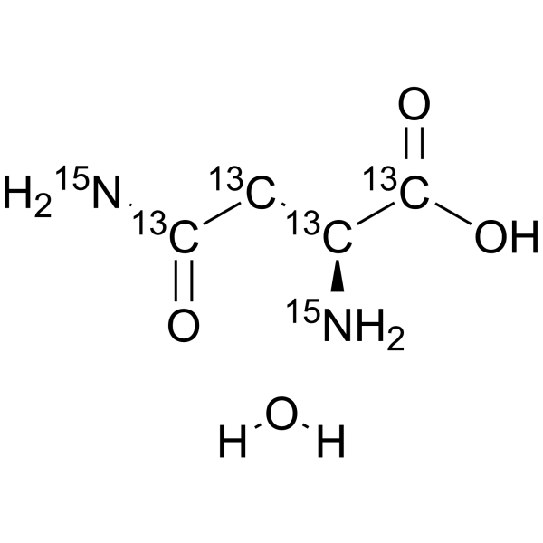 L-Asparagine-13C4,15N2 monohydrate (L-(+)-anhydrous asparagine 13C4,15N2 (monohydrate)) 202406-87-9